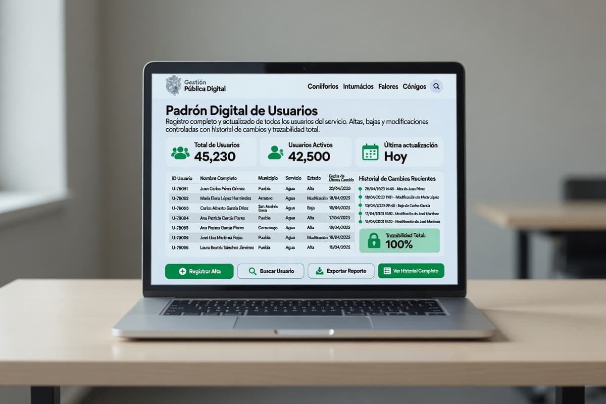 Padrón Digital de Usuarios